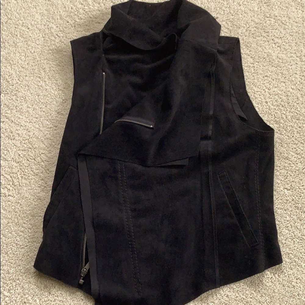 Suede vest